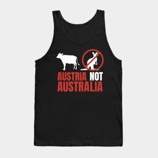 Funny Pun Austria Not Australia Tank Top